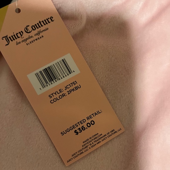 NWT Juicy Couture Velvet Sleep /Lounge Shorts 2 Piece.Size Medium - Picture 6 of 6